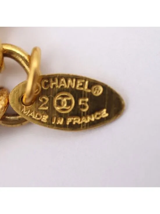 Chanel Colored Stone Necklace Metal Gold Red Green Gripoix - Picture 7 of 8